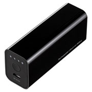 サンワサプライ USB出力付ポータブルバッテリー充電器(ブラック) サンワサプライ USB出力付ポータブルバッテリー充電器(ブラック)